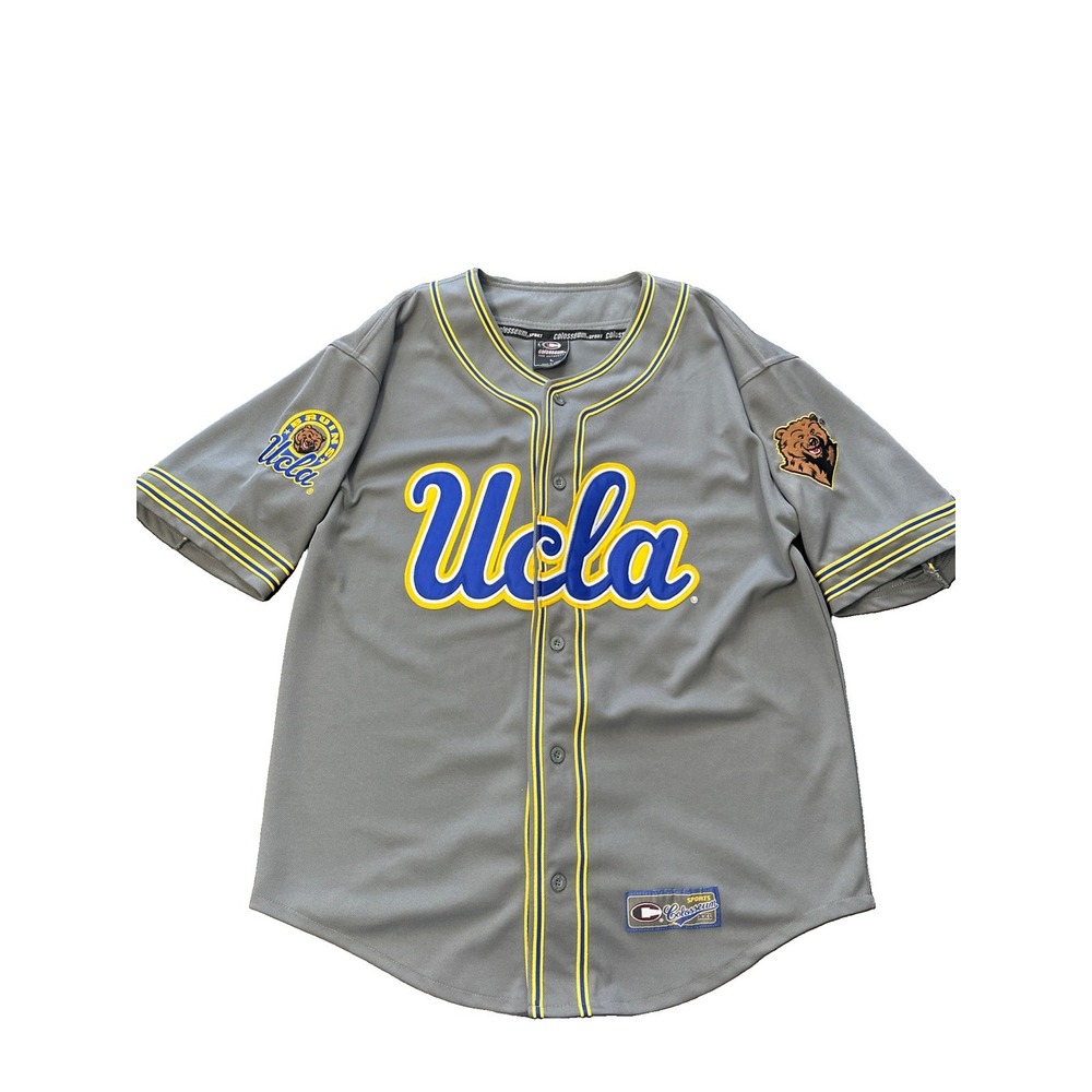 Vintage UCLA Bruins Sewn Colosseum Baseball Jersey Size Large Y2K 90s Rare